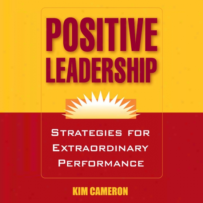 Positive Leadership: Strategies For xEtraordinary Performance (unabridged)