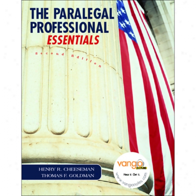 Vangonotes For The Paralegal Professional, Essentials, 2/e