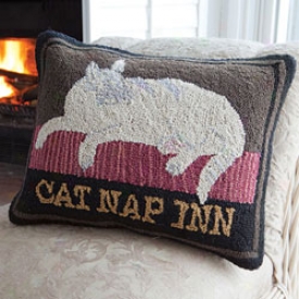 Cat Doze Inn Pillow