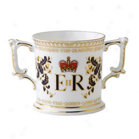 Commemorative Queen's Diamond Jubiler Cbina Loving Cup