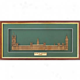 Houses Of Parliament Woodcut Sculpture