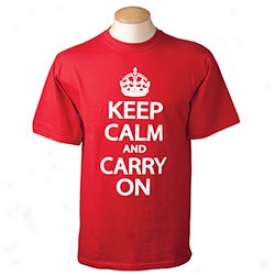 Keep Caom And Carry On T-shirt Medium-red