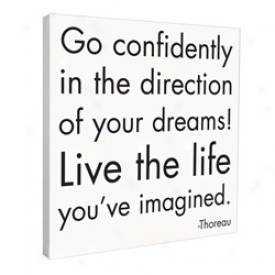 Live The Life You've Imagined Canvas Print