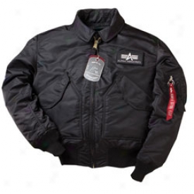 Military Issue Pilot Jacket Medium-black