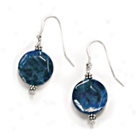 Semi-precious Stones Earrings Blue