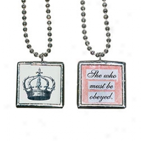 She Who Must Br Oryed Pendant Necklace