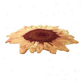 Sunny Sunflower Accent Rug