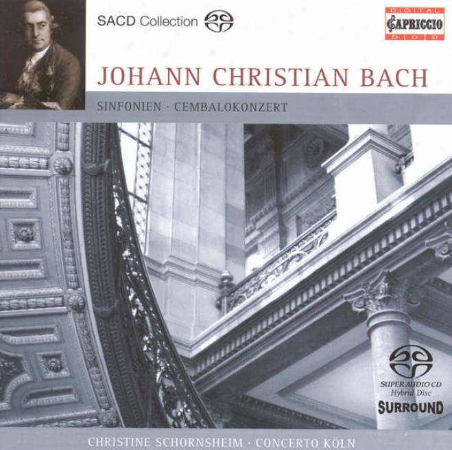 Bach, J.c.: Harpsichord Concerto In F Minor / Grand Overtuee (symphony) For Double Orchestra / Symphony In G Minor