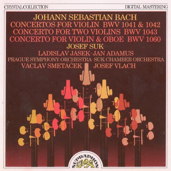 Bach : Violin And Oboe Concertos / Suk, Jasek, Adamus, Prague So, Smetacek, Suk Chamber Orchestra, Vlach