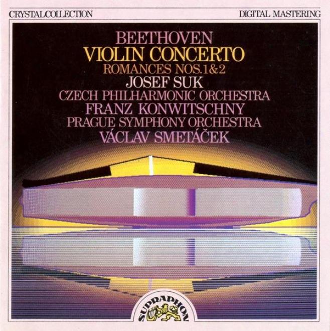 Beethoven : Violin Concerto, Romances Nos 1 & 2 / Suk, Czech Po, Konwitschny, Prague So, Smetacek