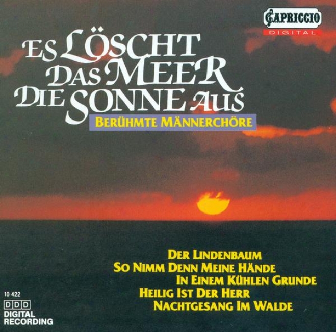 Choral Music (male Chorus) - Silcher, F. / Mendelssohn, Felix / Schubert, F. / Beethoven, L. Van / Marschner, H.a. / Zollner, C.f.
