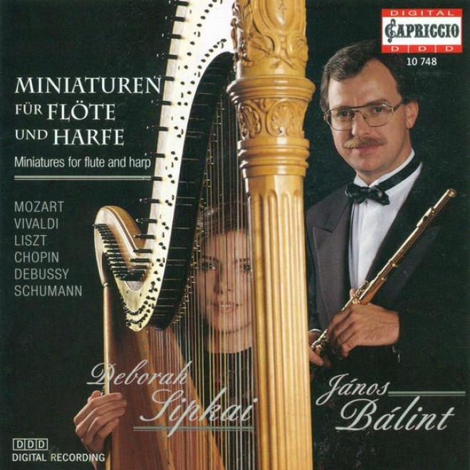 Flute And Harp Arrangenents - Tartini, G. / Bach, J.s. / Mozart, W.a. / Tchaikovsky, P.i. / Liszt, F. / Grieg, E. / Chopin, F (ba