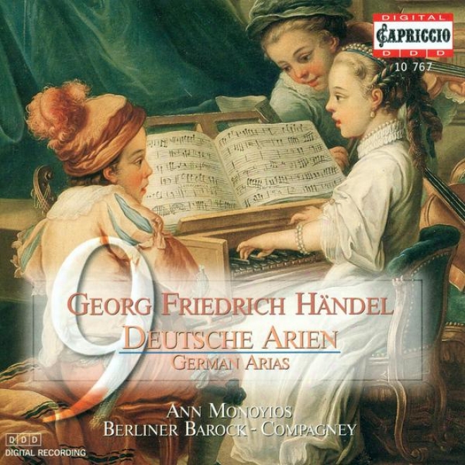 Handel, G.f.: Arias - Hwv 202, 2O3, 204, 205, 207, 208, 209, 210 / Violin Sonata, Hwv 408 / Trio Sonatas - Hwv 386a, 399 (monoyois