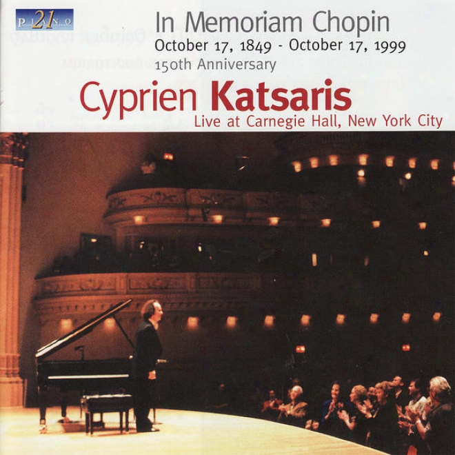 In Memorian Chopin - Live At Carnegie Hall, New York City, October 17, 1999