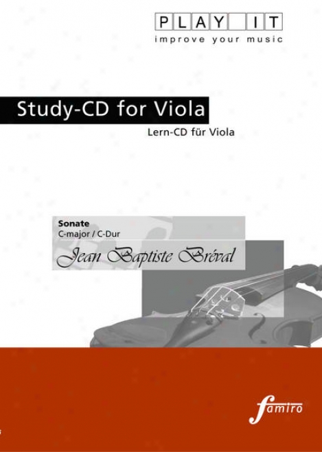 Play It - Study-cd For Viola: Jean Baptiste Brval, Sonate, C Major / C-dur