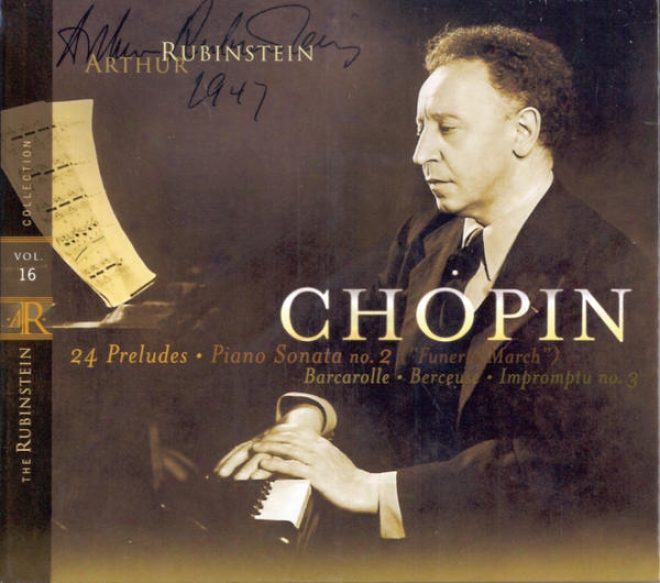 "rubinstein Collection, Vol. 16: Chopin: 24 Preludes, Berceuse, Ba5carolle, Sonata No. 2 (""funeral March""), Impromptu No.3"