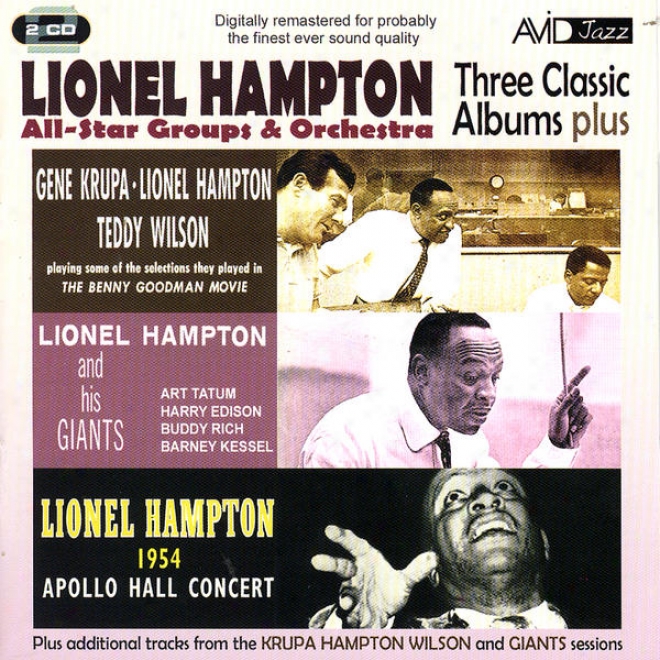 Three Greek  Albums Plus (gene Krupa, Lionel Hampton, Teddy Wilson / Lionel Hampton & His Giants / 1954 Apollo Public room Concert)