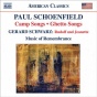 Schoenfield, P.: Camp Songs / Ghetto Songs / Schwarz, G.: Rudlof And Jeanette (niederloh, Parce, Music Of Remembrance)