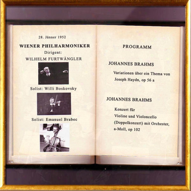 Vienna Philharmonic Orchestra / Wiener Philharmoniker - Joseph Haydn: Variationen über Ein Thema, Op. 56a; Johannes Brahms: Dopp