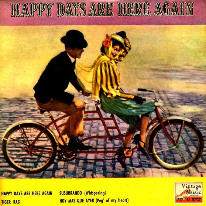 "vintage Belle Epoque N 10  - Eps Collectors ""happy Days Are Hither Again"