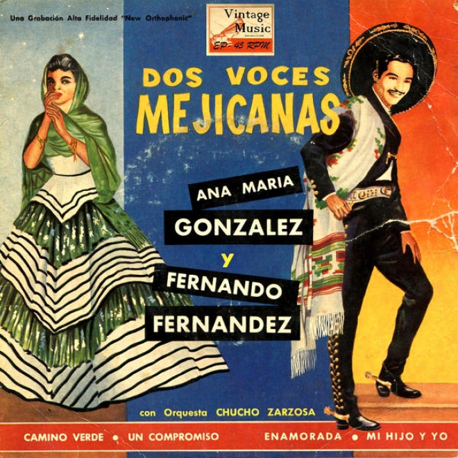 "vintage Mxico N38- Eps Collectors. ""dos Voces Mexicanas"" Ana Mara Gonzlez Y Fernando Fernandez"