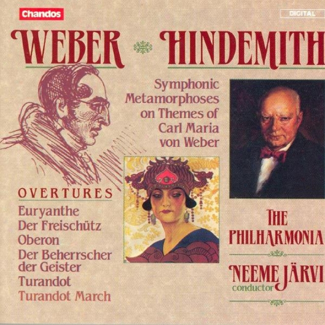 Weber: Overtures / Hindemith: Symphonic Metamorphosis On Themes Of Carl Maria Von Weber