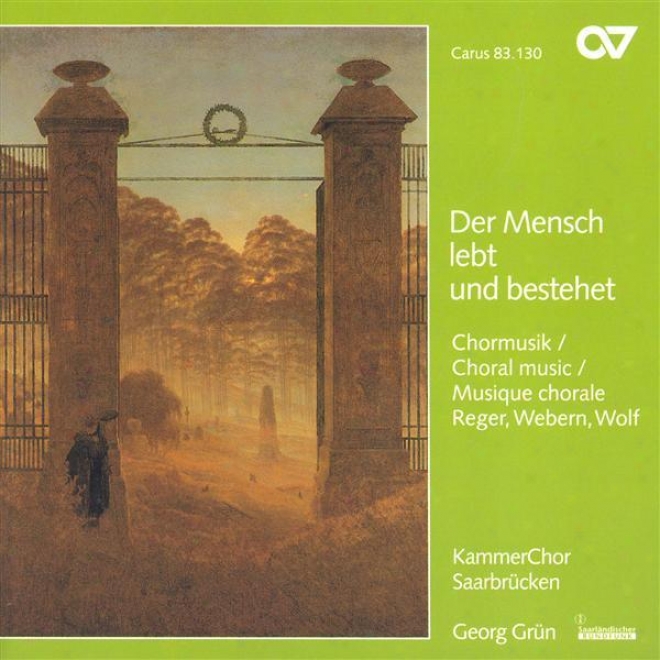 Wolf, H.: 6 Geistliche Lieder / Reger, M.: 8 Geistliche Gesange / Webern, A.: Entflieht Auf Leichten Kahnen (saarvrucken hCamber C