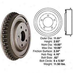 1967-1973 Jeep Cj5 Brake Drum Centric Jeep Brake Drum 122.63023 67 68 69 70 71 72 73