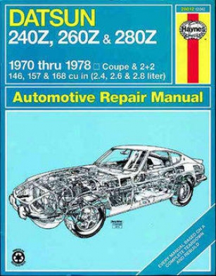1975-1978 Nissan 280z Repair Manual Haynes Nissan Repair Of the hand 28012 75 76 77 78