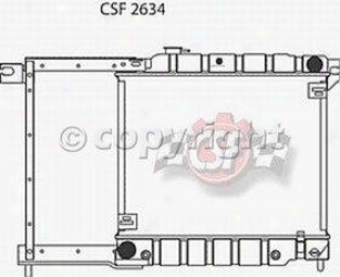 1990-1993 Ford Thunderbird Radiator Csf Ford Radiator 2634 90 91 92 93