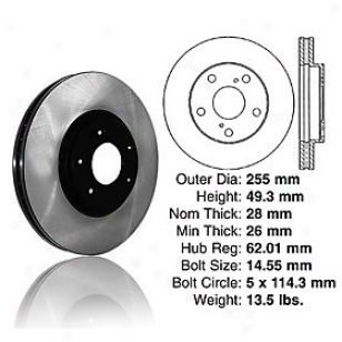 1993-1999 Toyota Camry Brake Disc Centric Toyota Brake Disc 120.44078 93 94 95 96 97 98 99