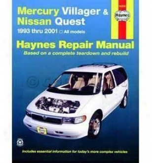 1993-2001 Mercury Villager Repair Manual Haynes Mercury Repar Manual 64200 93 94 95 96 97 98 99 00 01