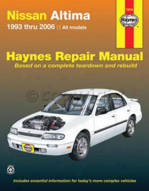 1993-2006 Nissan AltimaR epair Maunal Haynes Nissan Retrieve Manual 72015 93 94 95 96 97 98 99 00 01 02 03 04 05 06