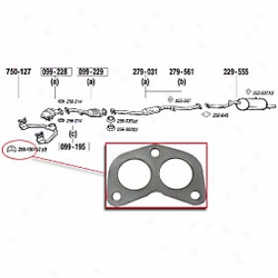 1993-2007 Subaru Impreza Exhaust Gasket Bosal Subaru Exhaust Gasket 256-1001 93 94 95 96 97 98 99 00 01 02 03 04 05 06 07