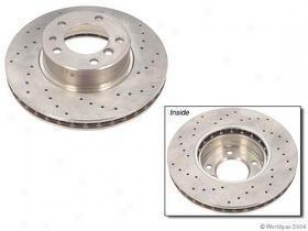 1994-1995 Bmw 540i Brake Disc Zimmwrmann Cross Drilled Bmw Brake Disc W0133-1612337 94 95