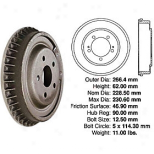 1995 Chrysler Sebring Brake Drum Centric Chrysler Brake Drum 122.46018 95