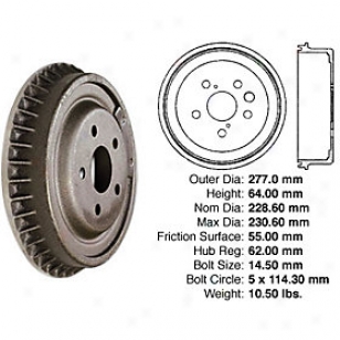 1996-2003 Toyota Rav4 Brake Drum Centric Toyota Brake Drum 122.44036 96 97 98 99 00 01 02 03