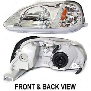 1999-2000 Honda Civic Headlight Replacement Honda Headlight 20-5662-01 99 00