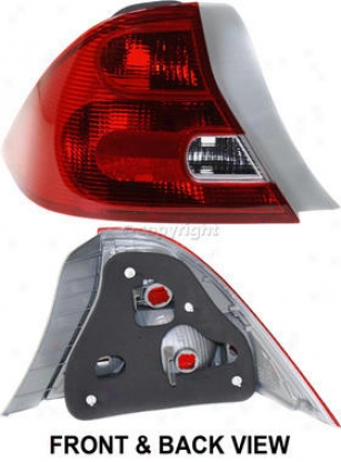 2001-2003 Honda Civic Tail Light Replacement Honda Tail Light Reph730104q 01 02 03