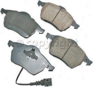 2001-2006 Audi Tt Brake Pad Set Akebono Audi Brake Pad Set Eur687 01 02 03 04 05 06