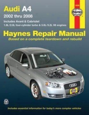 2002-2008 Audi A4 Reapir Manual Haynes Audi Repair Manual 15030 02 03 04 05 06 07 08