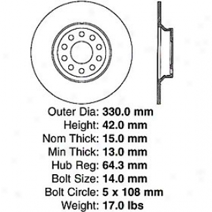 2003-2005 Jaguar S-type Brake Disc Centric Jaguar Brwke Disc 120.20019 03 04 05