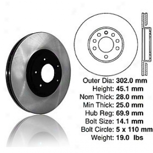 2003-2008 Saab 9-3 Brake Disc Centric Saab Brake Disc 120.38017 03 04 05 06 07 08