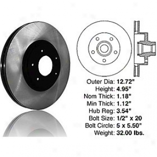 2003 Dodge Ram 1500 Van Brake Disc Cejtric Dodge Thicket Disc 120.67055 03