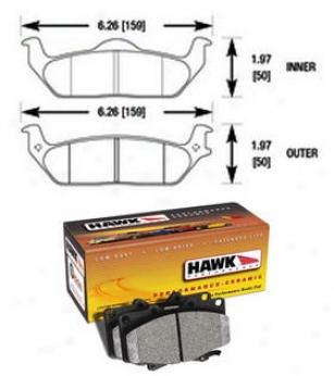 2004-2011 Ford F-150 Brake Pad Srt Hawk Ford Brake Pad Set Hb456z.705 04 05 06 07 08 09 10 11