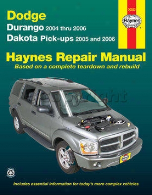 2005-2006 Dodge Dakota Repair Manual Haynes Dodge Repair Of the hand 30023 05 06