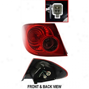 2005-2008 Toyota Corolla Tail Light Replacement Toyota Tail Light T730118 05 06 07 08