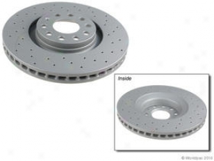 2005-2009 Audi A4 Brake Disc Zimmermann X-drill Coated uAdi Brake Disc W0133-1607047 05 06 07 08 09