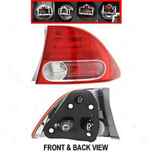 2006-2008 Honda Civic Tail Light Replacement Honda Tail Light H730301 06 07 08