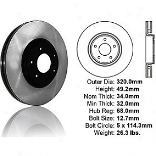 2006-2010 Infiniti Fx35 Brake Disc Centric Infiniti Brake Disc 120.42092 06 07 08 09 10